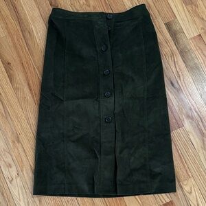 Banana Republic Dark Green Pencil Skirt